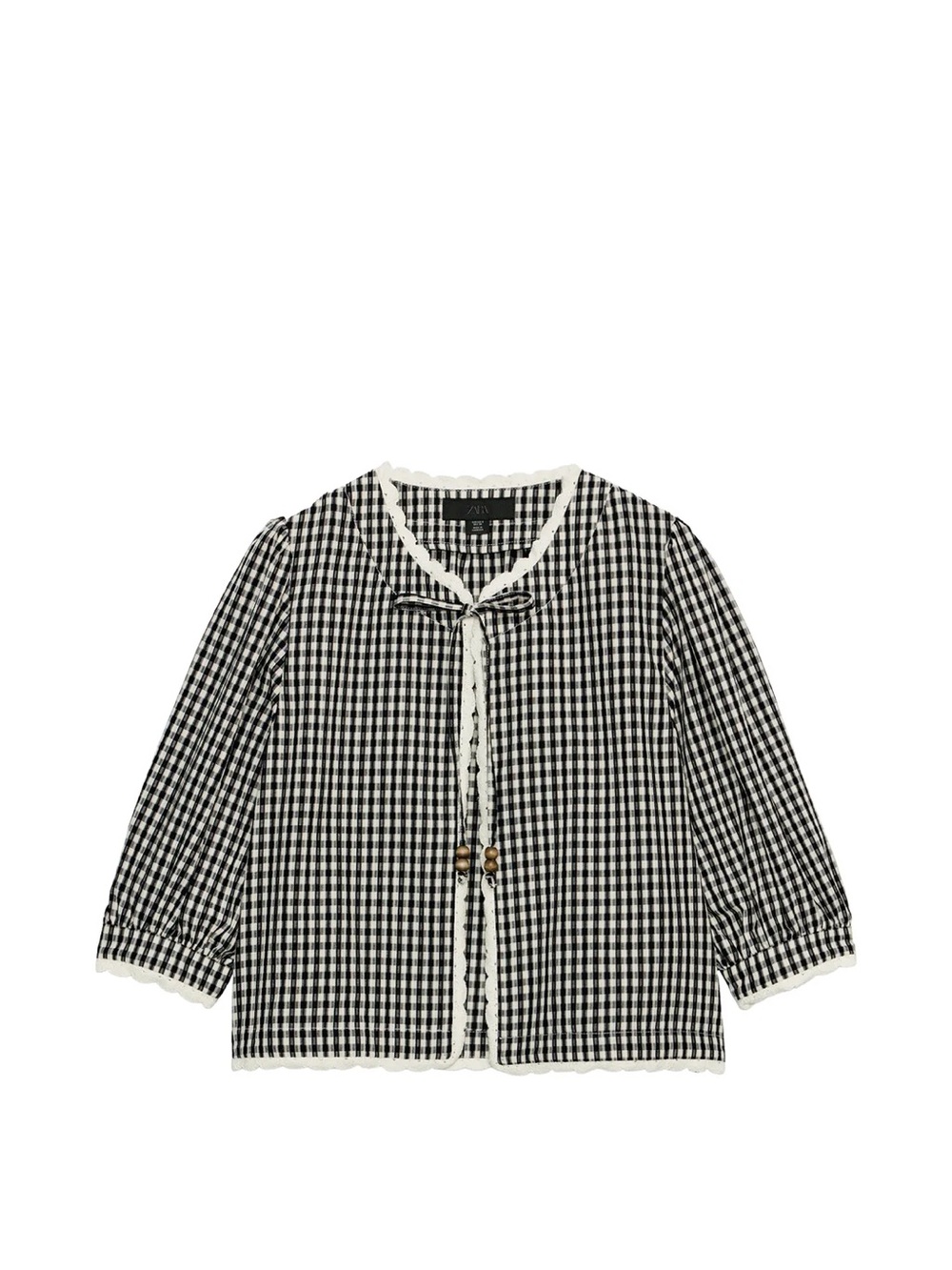 ZARA CROCHET GINGHAM CHECK
JACKET